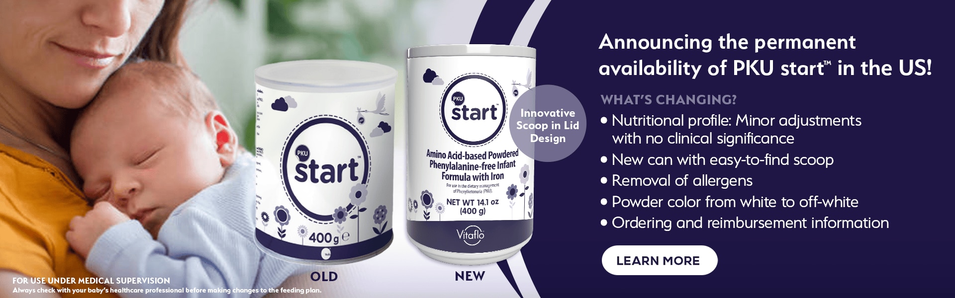 PKU start infant formula is now available