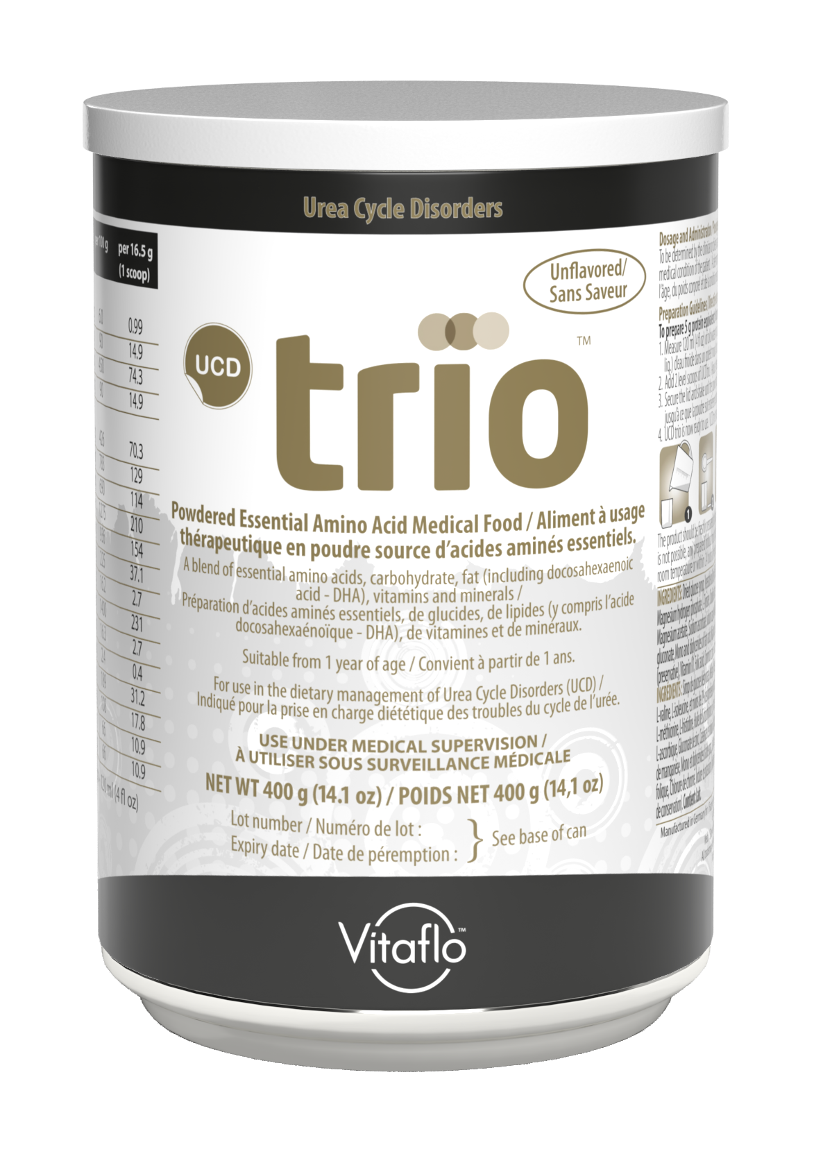 UCD trio for Urea Cycle Disorders (UCD) | Vitaflo™